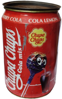 1997 CHUPA CHUPS COLA MİX TENEKE KAPAKLI SEKER KUTUSU