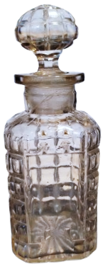 HASAN SEVKİ PARFUM KOLONYA SİSESİ KAPAK H.S İNSİYALLİ  UZERİ KABARTMA YAZILI