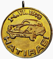 1978 GUNAYDIN IN ULUSLARARASI TURKIYE RALLİSİ HATIRASI MADALYA