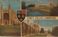 1970 KARTPOSTAL, BIRLESIK KRALLIK'IN CAMBRIDGE SEHRINDEN TURKIYE'NIN ISTANBUL SEHRINE  ALICISI SAYIN PROF. DR. FEYYAZ BERKAY'DIR