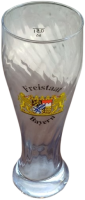 FREISTAAT BAYERN  CAM UZERİ BASKI BİRA FESTİVAL BARDAGI 0,5 L UZUN BOYDA