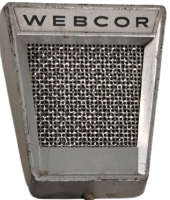 1960 ORİJİNAL WEBCOR METAL KASA KABLOLU MİKROFON  USA MALI  KOLEKSİYONLUK RETRO MIC