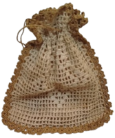 OSMANLI VEYA ESKİ DÖNEM EL ÖRGÜSÜ TİĞ İŞİ KESE İPEK KESE (PARA KESESİ VEYA LAVANTA KESESİ KOLEKSİYONU