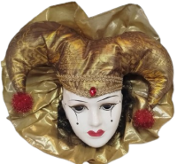 PORSELEN AĞLAYAN PALYAÇO (PIERROT) MASKESİ DUVAR SUSU