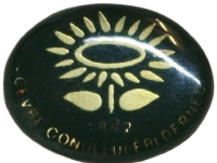 1992 CEVRE GONULLULERİ DERNEGİ PABUCLU YAKA ROZER GUNES YAPRAK TEMALI