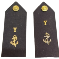 1970 TC TÜRK ASKERİ DENİZ KUVVETLERİNDE YEDEK SUBAY  KULLANDIGI CİFT OMUZ APOLET