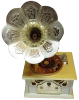 1990 ART DİSC ENJOY MUSİC TUMTABLE LATERNALI MUZİK KUTUSU GRAMAFON TASARIMLI TAKI ÇEKMECELİ