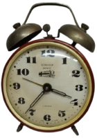 1960 SERKİSOF MEKANİK MASA SAAT ANTIKA SERKISOF DEMIRYOLLARI HATIRASI 4 JEWELS KURMALI MASA SAATI