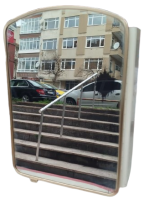 ARVA MARKA NOSTALJİK AYNALI KAPAKLI METAL RAFLI RETRO ECZA DOLABI