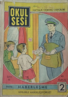 1970 DERGİ OKUL SESİ HAFTALIK OGRENCİ DERGİLERİ SAYI 15 HABERLESME KİMLERLE HABERLESİYORUZ