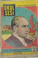 1970 DERGİ OKUL SESİ HAFTALIK OGRENCİ DERGİLERİ SAYI 7 CUMHURİYET BAYRAMI VE ATATURK