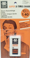1960 NOSTALJİK M-LOOK SUPER X-TIMES SHARP PLATİN KAPLAMA 10LU JİLET PAKETİ HİÇ AÇILMAMIŞ ORİJİNAL AMBALAJINDA