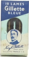 FRANSA ÜRETİMİ NADİR KOLEKSİYONLUK KİNG C GILLETTE BLEUE 10LU JİLET PAKETİ HİÇ AÇILMAMIŞ