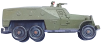 1970 SOVYET SSCB DÖNEMİ ORİJİNAL MFTI LOGOLU BTR-152 ASKERİ ZIRHLI ARAÇ METAL VİNTAGE OYUNCAK HAİKİ ASKERİ RENK