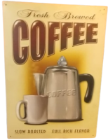 2004 COFFEE KAHVE TEMALI  AMERİKAN KUL YAPIMI MIKE PATRICK TASARIMI REKLAM TABELASI SAYILI LİSANSLI URUN