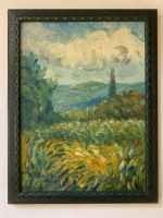 RESSAM ZAFER KARAKUŞ  ISLAK İMZALI YAĞLI BOYA TABLO 1997