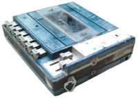 VINTAGE TADU STEREO SOUND KASET CALAR VINTAGE TEYP MAVİ RENKDE