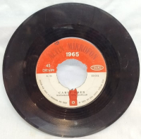 CAHIT OBEN 1965 ALTIN MIKROFON MAKARAM SARI BAGLAR HALIME 45 LIK PLAK ORJINAL ANALOG DONEM BASKI