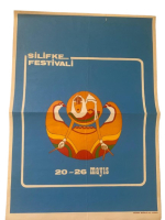 SİLİFKE FESTİVALİ DÖNEM BASKI ÇİZİM AFİŞ ve HATIRA MADALYASI 1974
