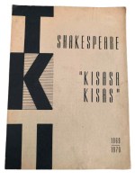 ANKARA ÜNİVERSİTESİ TİYATRO KÜRSÜSÜ TOPLULUĞU ''KISASA KISAS'' 1969/1970 ÖĞRETİM YILI SONU TEMSİLİ BROŞÜR