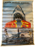 ''JAWS 3'' DÖNEM BASKI TÜRKÇE ÇİZİM FİLM AFİŞİ