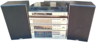 VİNTAGE 1980LER FISHER STUDIO-STANDARD PİKAPLI, AMFİLİ, KASETÇALARLI VE CİFT HOPARLÖRLÜ KOLEKSİYONLUK EKSİKSİZ RETRO MÜZİK SETİ.