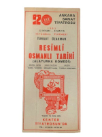 ANKARA SANAT TİYATROSU (AST) ''RESİMLİ OSMANLI TARİHİ'' İSTANBUL TURNESİ PROGRAMI