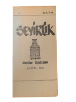 DOSTLAR TİYATROSU ''SEYİRLİK'' TİYATRO OYUN PROGRAMI SAYI: 1