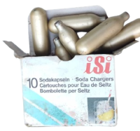 ISI METALLWARENFABRIK GMBH MARKA ORİJİNAL KUTUSUNDA VİNTAGE SODA KAPSÜLÜ 10 ADET PAKETİNDE