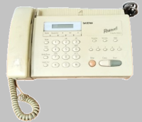 BROTHER PERSONAL FAX-190 MODELİ BELGE VE DOKÜMAN İLETİMİ SAĞLAYAN VİNTAGE TERMÂL FAKS CİHAZI SORUNSUZ