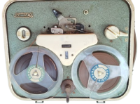 1950 GRUNDIG CANTA TASINABİLİR MAMBO MAKARALI TEYP VE SES KAYIT CİHAZI