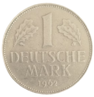 1962 YILI ALMANYA DARPHANESİ ÜRETİMİ OKASİYONEL NOSTALJİK 1 DEUTSCHE MARK MADENİ PARA