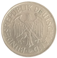 1982 YILI ALMANYA DARPHANESİ ÜRETİMİ OKASİYONEL NOSTALJİK 1 DEUTSCHE MARK MADENİ PARA