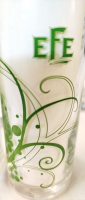 2000  EFE RAKI ÖZEL SERİ YEŞİL ASMA MOTİFLİ KOLEKSİYONLUK VINTAGE CAM KADEH SETİ 2 ADET
