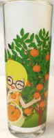 2000 FANTA KOLEKSİYONLUK VINTAGE CAM BARDAK NOSTALJİK PORTAKAL DESENLİ ÖZEL ÜRETİM GÜNLÜK KULLANIM 1 ADET BARDAK