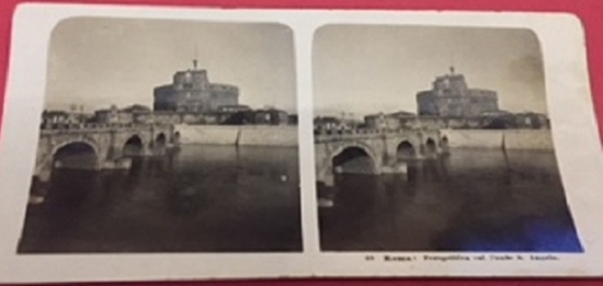  STEREOSKOP  KART 3 BOYUTLU KARTI 48 ROMA PERSPETTİVA SPONTE S ANGELO