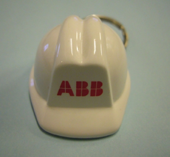 ABB BEYAZ BARET ŞAPKA  ANAHTARLIK 