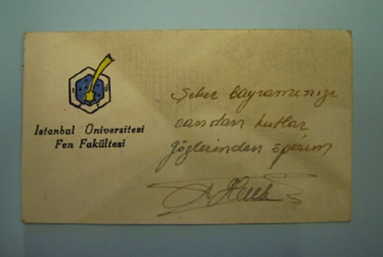 İSTANBUL ÜNİVERSİTESİ FEN FAKÜLTESİ KARTVİZİT 