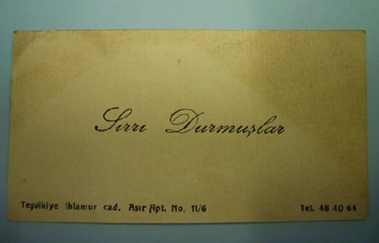 JİRRİ DURMUŞLAR KARTVİZİT 