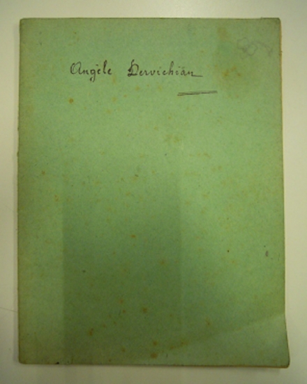 ANGELA DERVİCHİYAN A AİT YAZILI DEFTER 