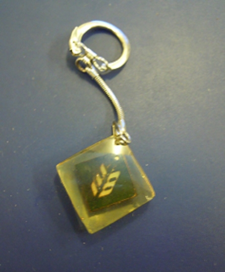 ZİRAAT BANKA POLİ KARBON ŞEFFAF ANAHTARLIK