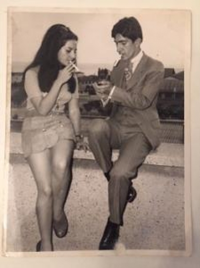 BARIŞ MANCO VE ŞERMİN AYŞİN SİGARA YAKARKEN 