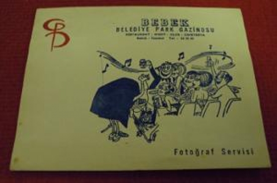 BEBEK BELEDİYE PARK GAZİNOSU RESTAURANT - NIGHT CLUB - CAFETERYA BEBEK - İSTANBUL 22.2. 1970 