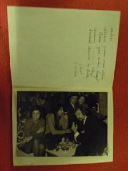 LALEZAR 6.12.1970 KARTON KAPAKLI SİYAH BEYAZ ANI FOTOĞRAFI 