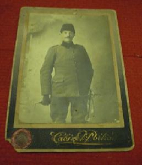 MÜHÜRLÜ KABİN FOTOĞRAF OSMANLI SİYAH BEYAZ FOTOĞRAF 