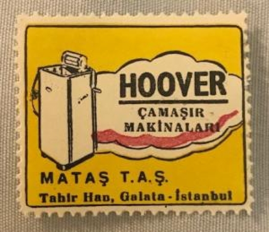 HOOVER ÇAMAŞIR MAKİNESİ MATAŞ T.A.Ş 30.36 mm 1950 