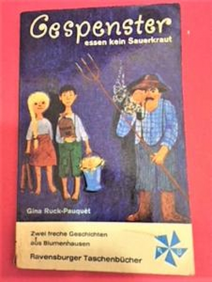 GESPENSTER ESSEN KEİN 1965 HAYALETLER TURŞU YEMEZ ALMANCA ÇOCUK KİTABI 