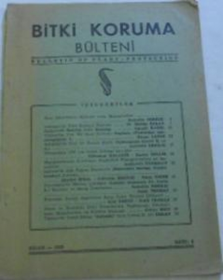 BİTKİ KORUMA BÜLTENİ NİSAN - 1952 SAYI 2 