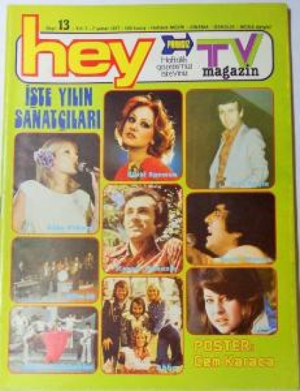 HEY TV MAGAZİN DERGİ SAYI 13. 7 ŞUBAT 1977 