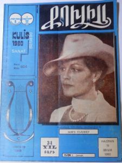 KULİS DERGİSİ SANAT 1980 SAYI 804 RENKLİ KAPAK 